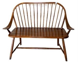 Maple Colonial Style Settee