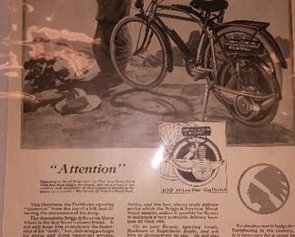 Old advertising( bicycle)