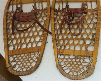 Vintage snow shoes