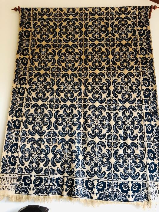 Portage County coverlet 
8x6