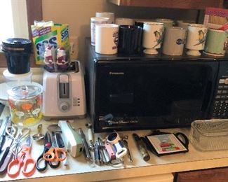 Microwave, Toaster, Kitchen Utensils