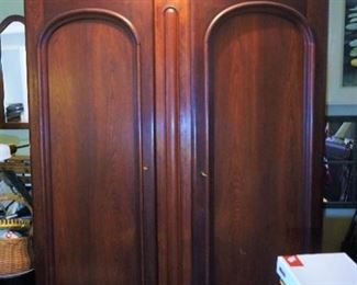 Large walnut wardrobe