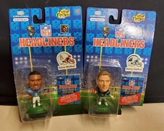 Lot of 2. Steve McNair and Kerry Collins NFL Headliner Collectibles