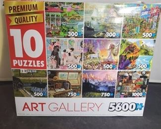 Art Gallery 5600 Total Pieces include 10 Puzzles