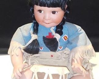 Artaffects Song of The Sioux Porcelain Doll