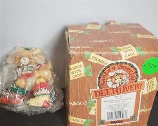 Enesco Santa's Special Deerlivery Socks Figurine (1994)