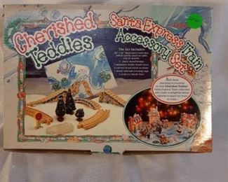 Enesco 1996 Cherished Teddies Santa Express Train Accessory Set Christmas