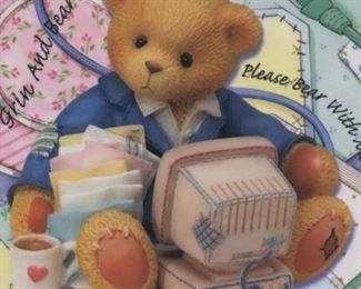 Cherished Teddies Computer Set, Terry the Computer Bear with Mouse Pad and Screen Saver
