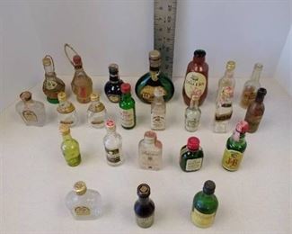 Lot of small liquor bottles, various brands