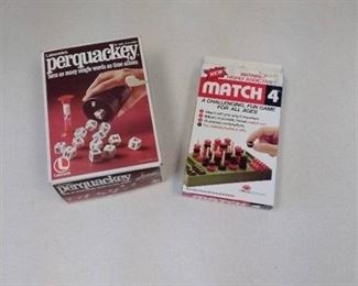 Perquackey and Match 4 games in boxes