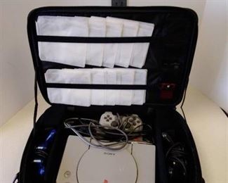 SONY PlayStation with carrier case