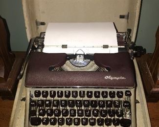 Vintage Olympia Typewriter w/ Case
