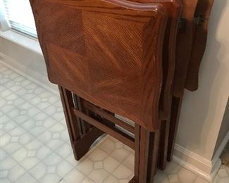 Wood TV Table Set