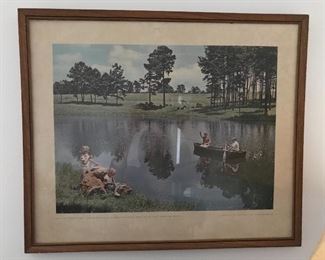 Country Pond Themed Wall Art