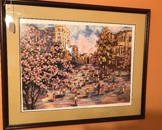 Cherry Blossom Print (Macon, GA)Third Street Park "Yoshinos on Cherry"