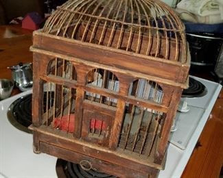 antique bird cage