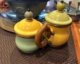 Mackenzie Child tea pots