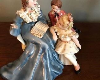 vintage Florence Ceramics Pasadena CA figurine "Story Book Hour"