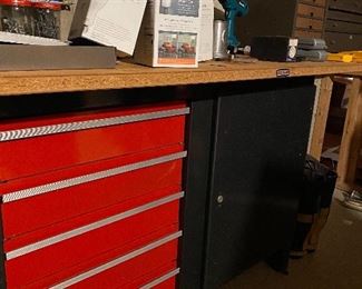 Craftsman workbench with storage
