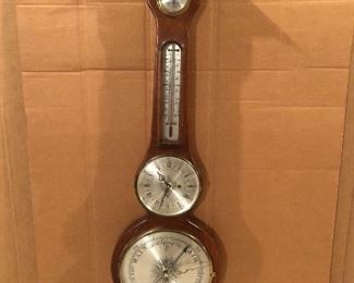 Wall clock, barometer, thermometer by P. Bollenbach Co