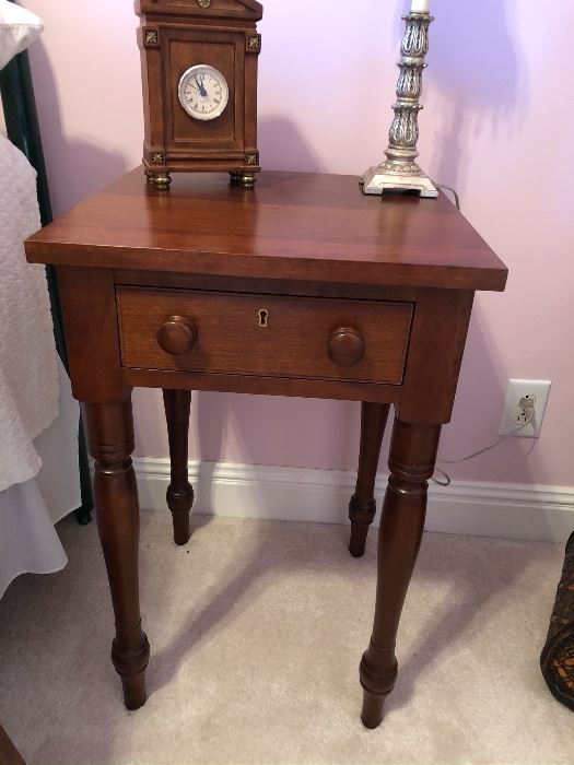 Cherry one drawer table