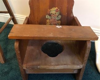 vintage potty chair
