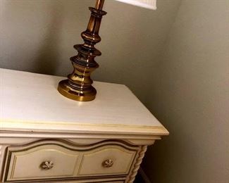 Night Stand and One Of Many Lamps!...