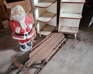 Vintage Santa Blow Mold More