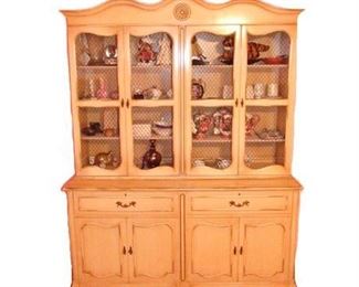 Saginaw Furniture French Provincial China Cabinet