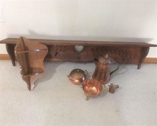 Wall Shelves and Copper