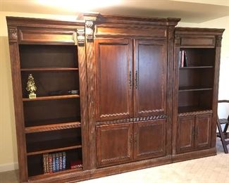 Entertainment Center can be pulled apart and used separately