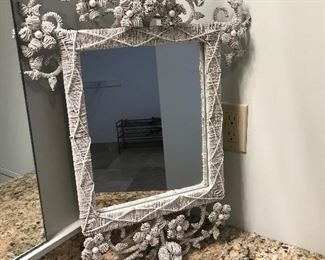 Beautiful floral grape style mirror