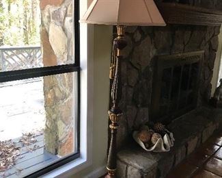 Beautiful black and gold floor lamp