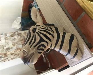 Zebra Head wall hanging