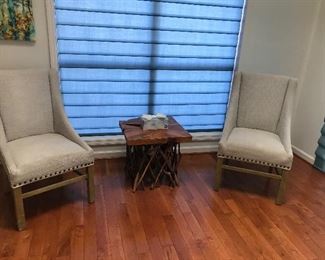 Pair occasional chairs