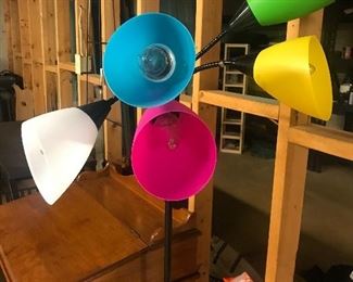 multi colored floor lamp