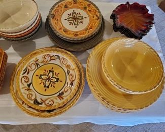 Complete large set of great pottery/dishes