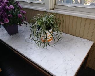 Marble top coffee table