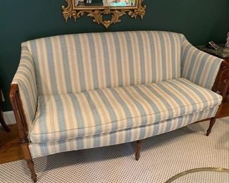 Charming size Federal style settee.  mint condition