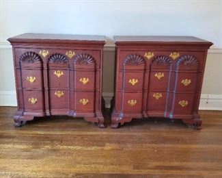 Pair of side tables - 35" tall x 35" wide x 19" deep