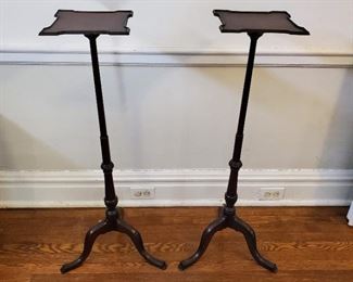 Pair of plant stands - 37" tall x 16" wide x 16" deep