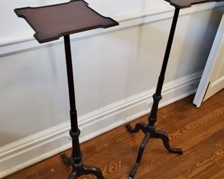 Pair of plant stands - 37" tall x 16" wide x 16" deep