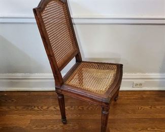 Caned chair - 39" tall x 20" wide x 16" deep