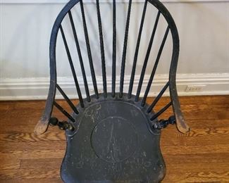 Windsor style chair - 33" tall x 17" wide x 17" deep