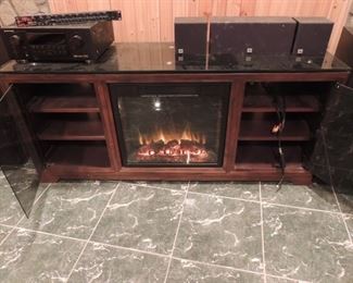 Electric fireplace & TV staand
