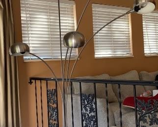Floor Lamp with Marble Base 