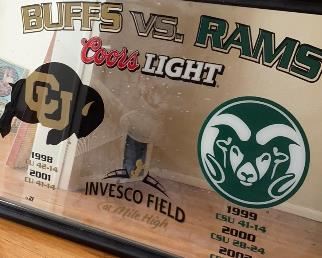 Pair of CU vs CSU Championship Bar Mirrors 