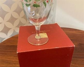 Lenox Christmas Goblets - $15