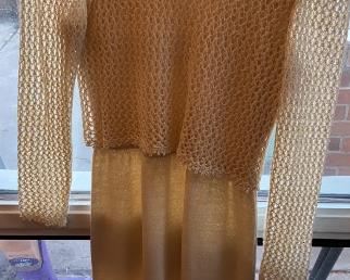 Vintage Dana Hogan Knit / Crochet Dress - $20