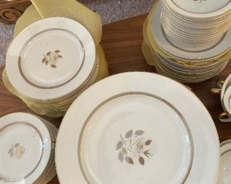 Rosenthal Rose Vintage China & Glasses -$125

12 dinner plates
14 bread plates
13 fruit bowls
14 salad plates
11 handled soup bowls
14 soup bowl saucers 
1 serving tray 
12 glasses